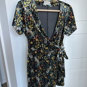 Urban Outfitters Mini Wrap Dress Medium